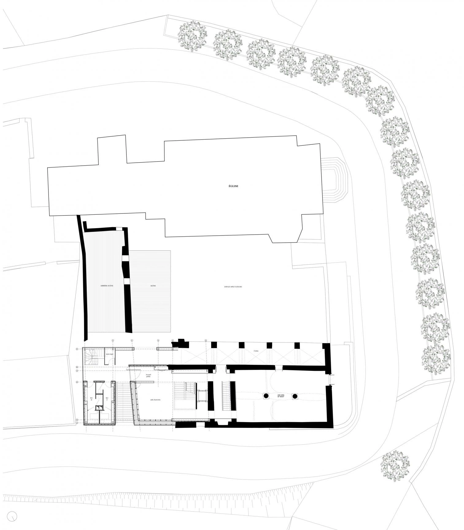 Ampliación del convento de Saint-François en Sainte-Lucie de Tallano (Córcega)