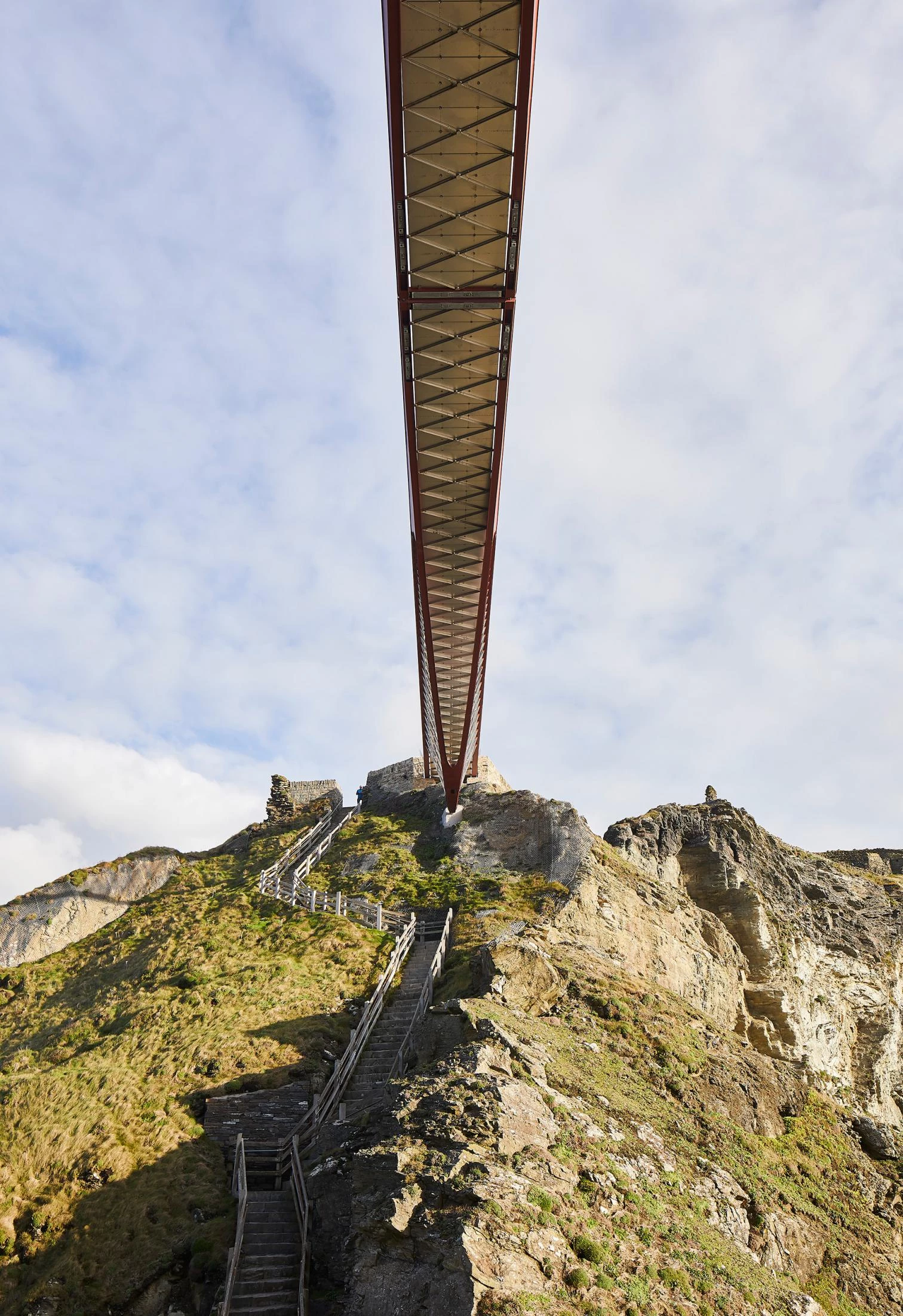 Pasarela del castillo de Tintagel