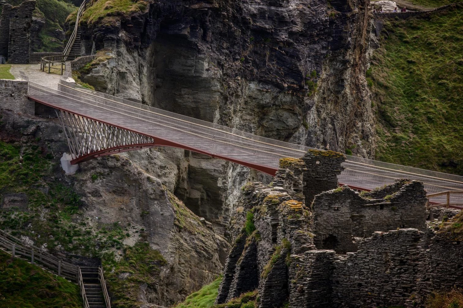 Pasarela del castillo de Tintagel