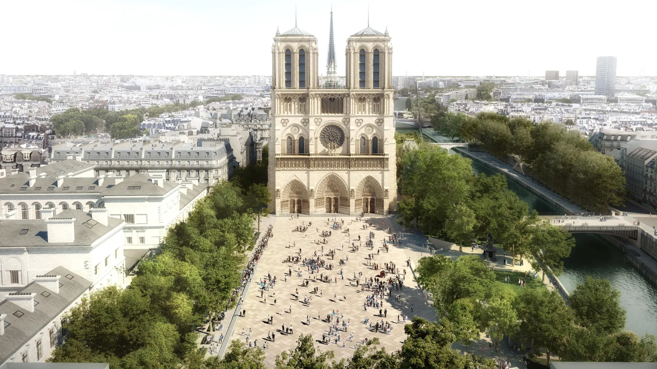 Remodelación del entorno de la catedral de Notre-Dame