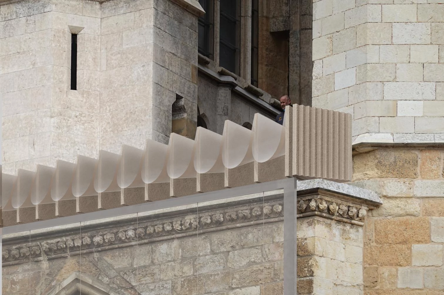 Protección del pórtico occidental de la Catedral de León