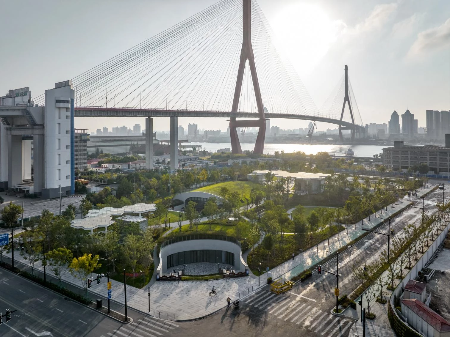 Parque Yangpu en Shanghái