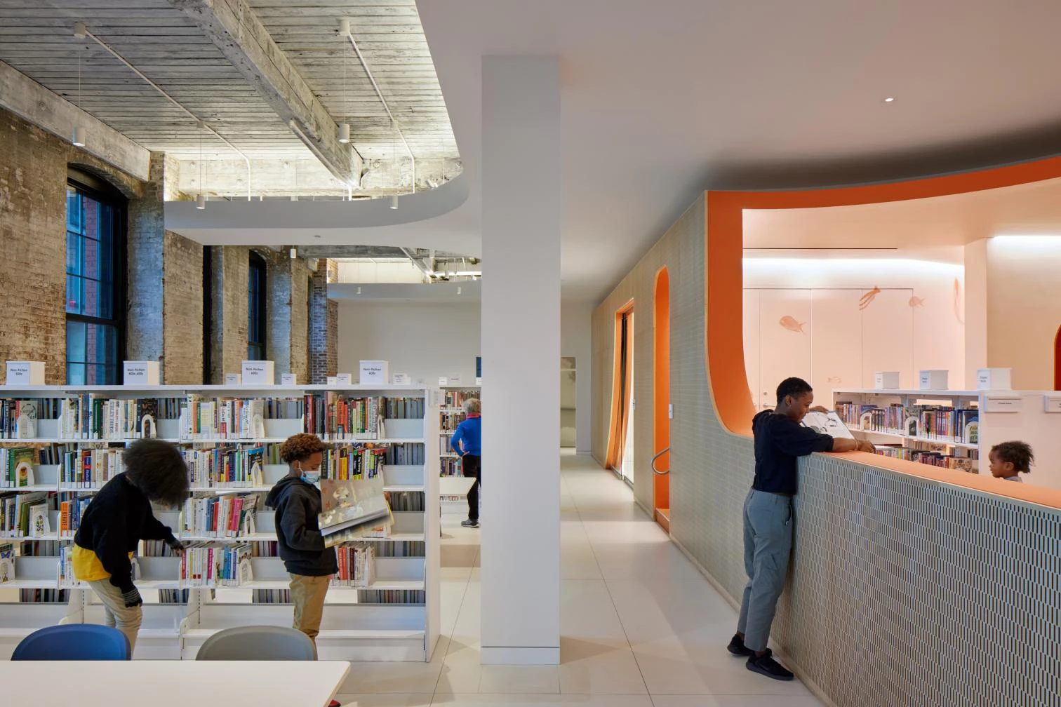Adams Street Library in Brooklyn