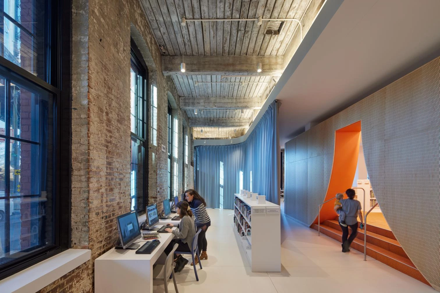 Adams Street Library in Brooklyn
