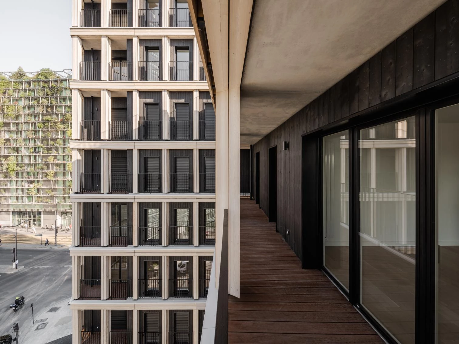 Torre residencial de madera en París