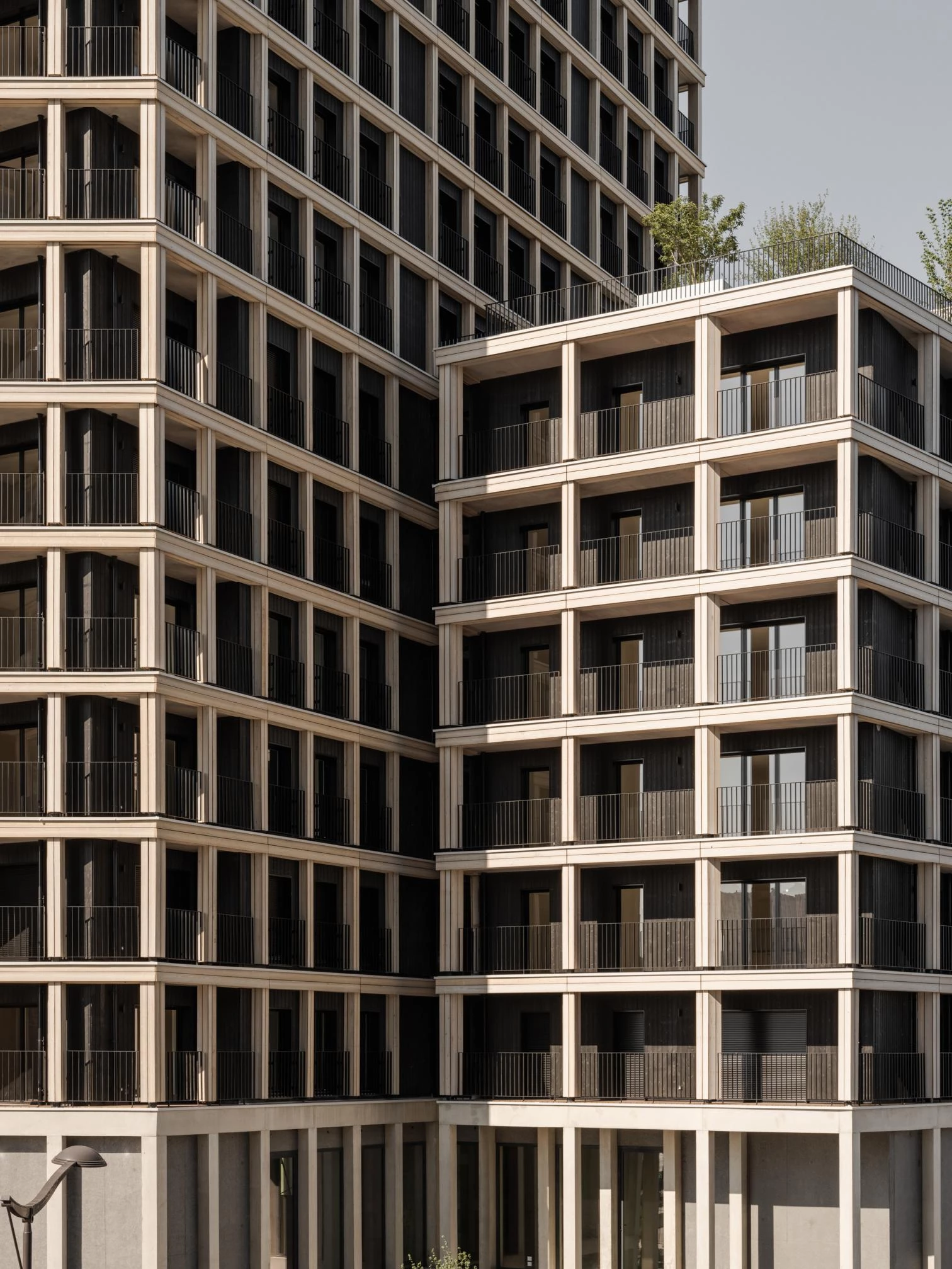 Torre residencial de madera en París