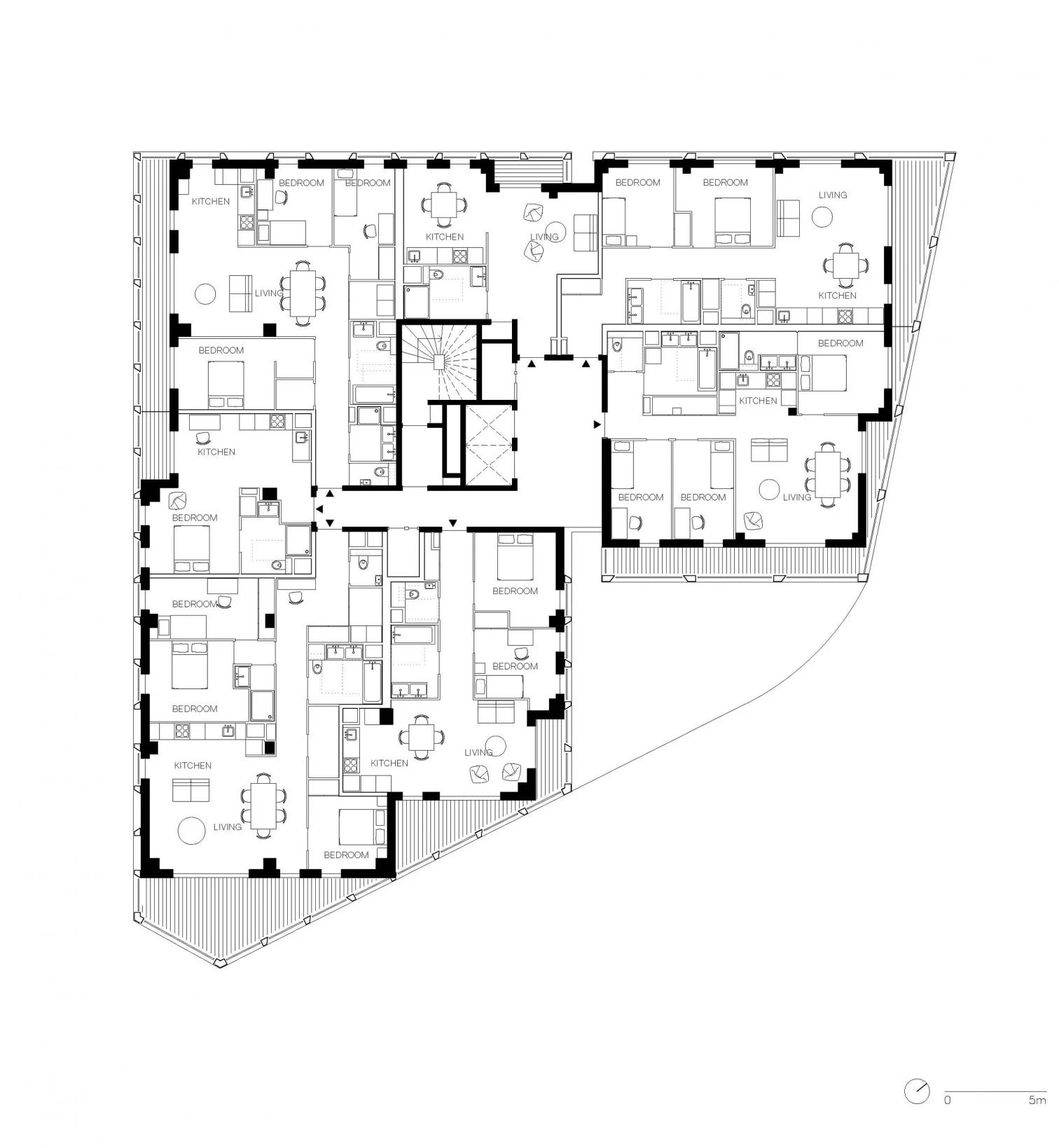 Torre residencial de madera en París
