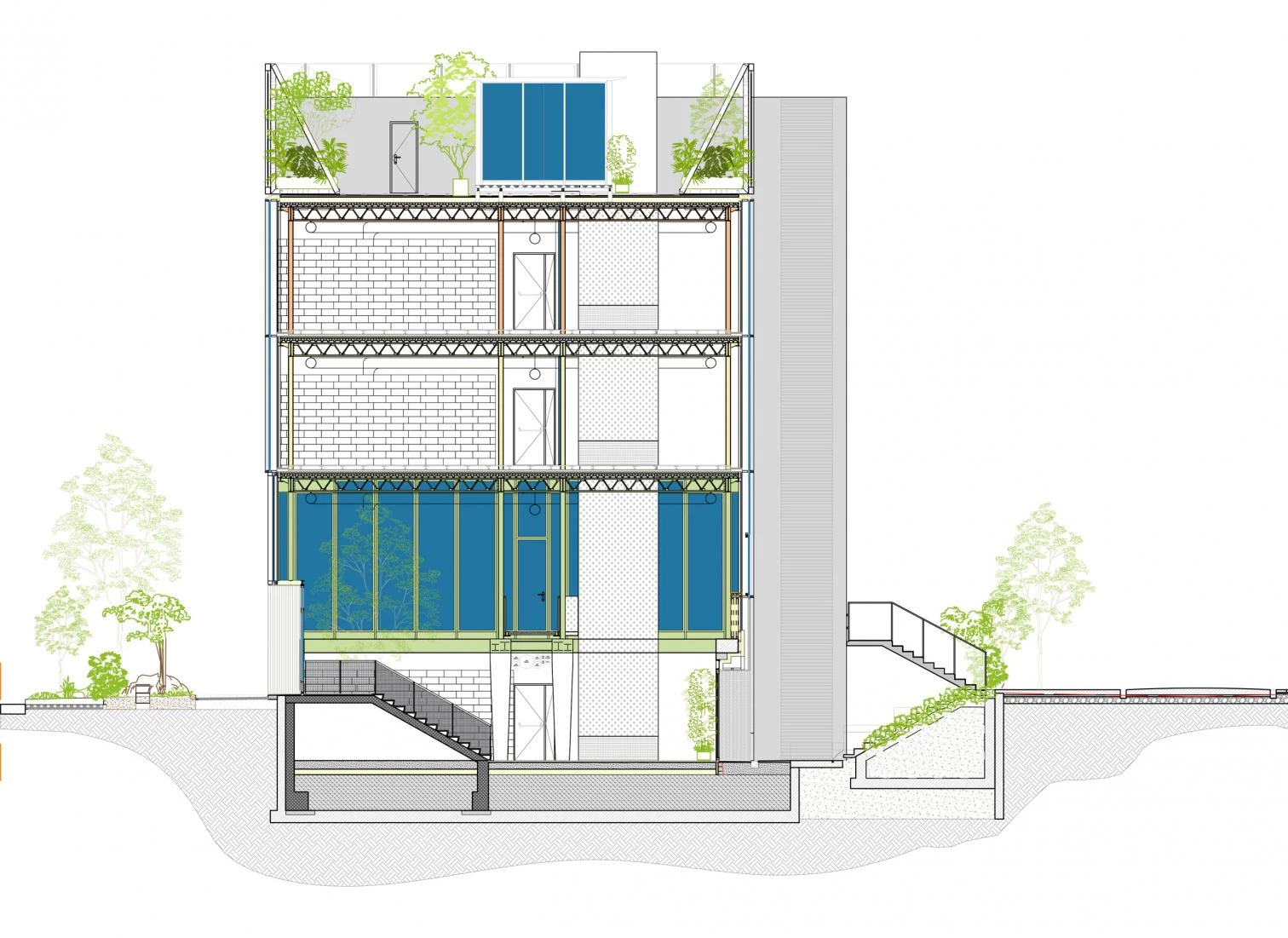 Edificio de oficinas Bicocca Superlab en Milán