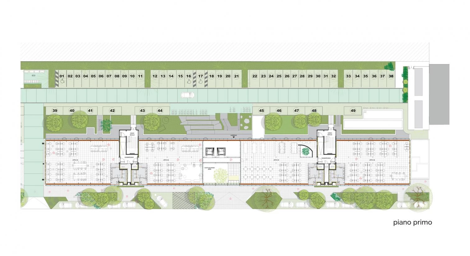 Edificio de oficinas Bicocca Superlab en Milán