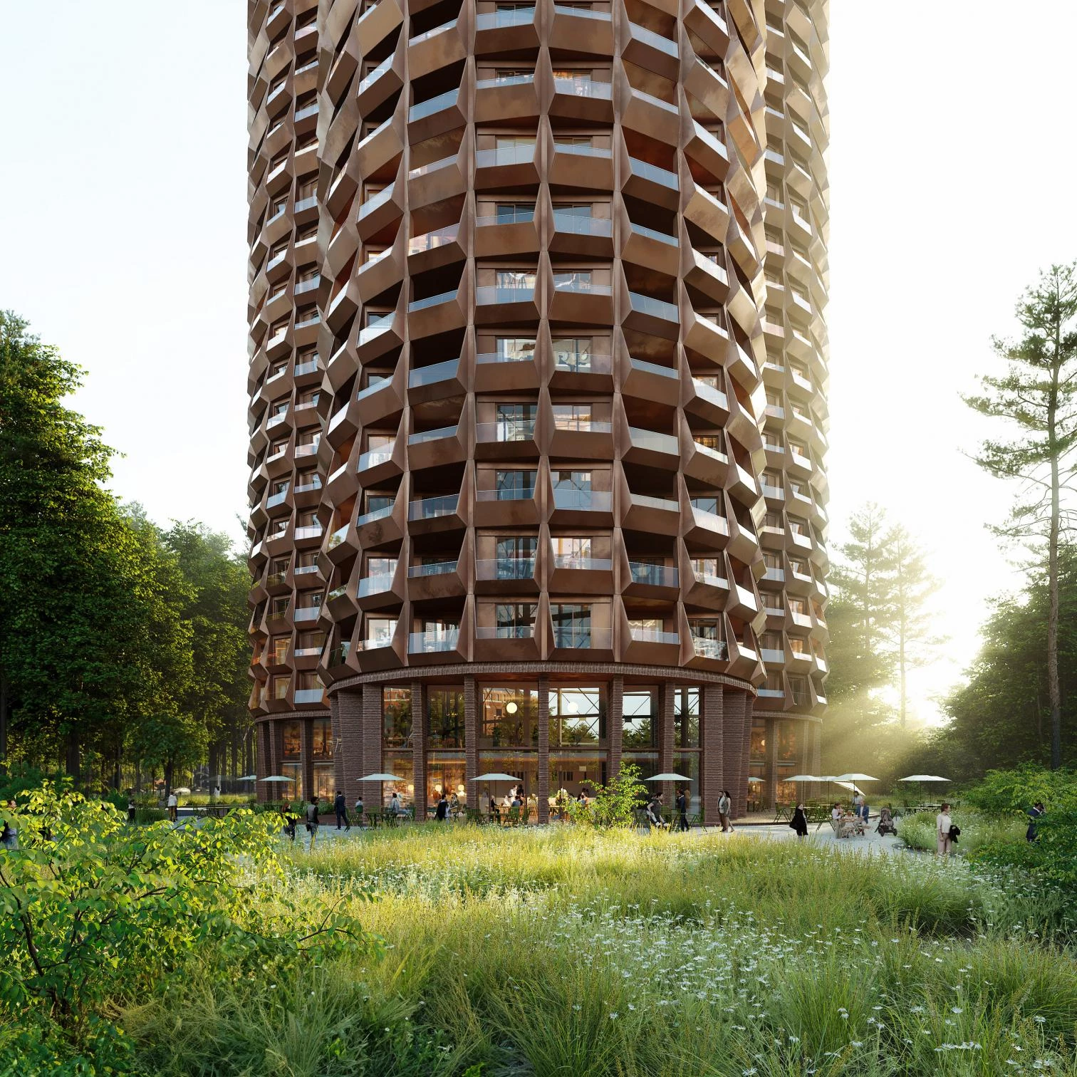 Stadsljus residential tower in Stockholm