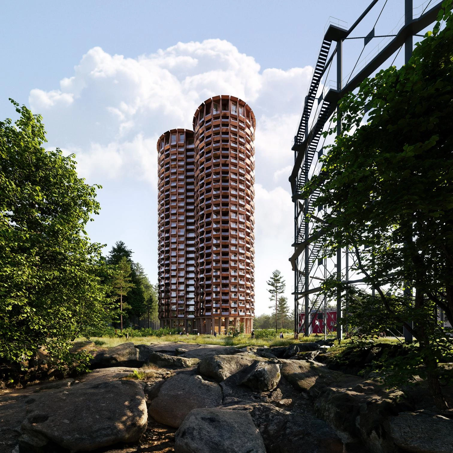 Stadsljus residential tower in Stockholm