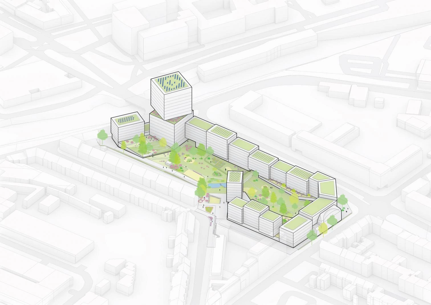 Grüne Mitte in Düsseldorf