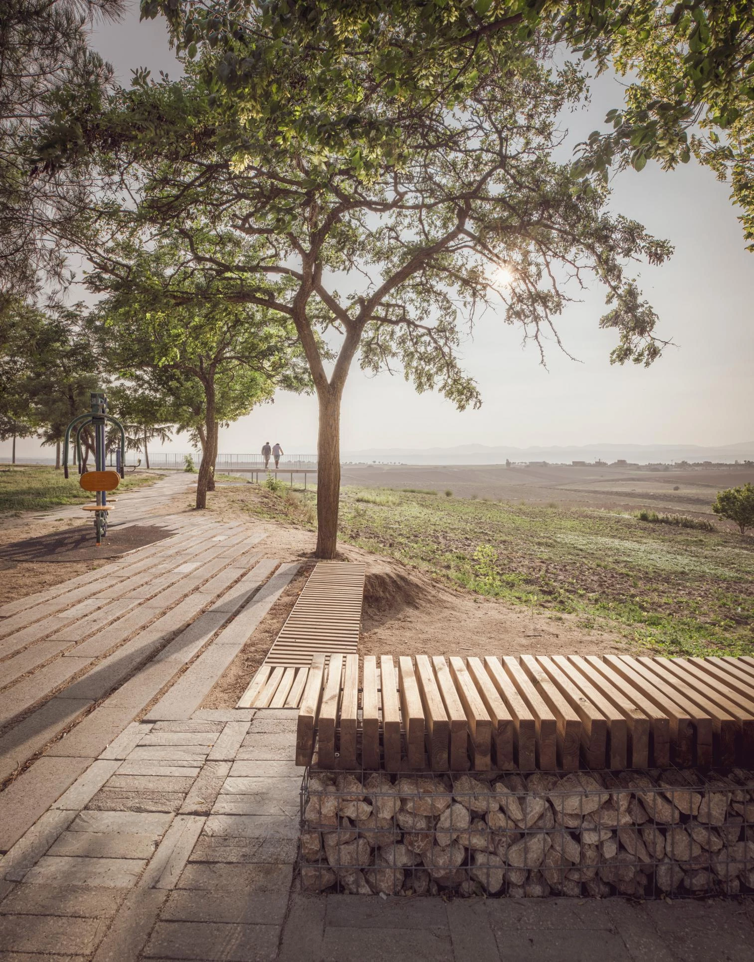 Landscaping operation in San Juan Park, Brunete