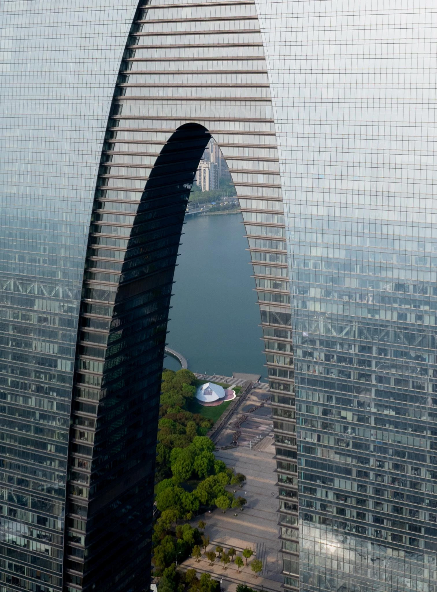 Jinji Lake Pavilion in Suzhou
