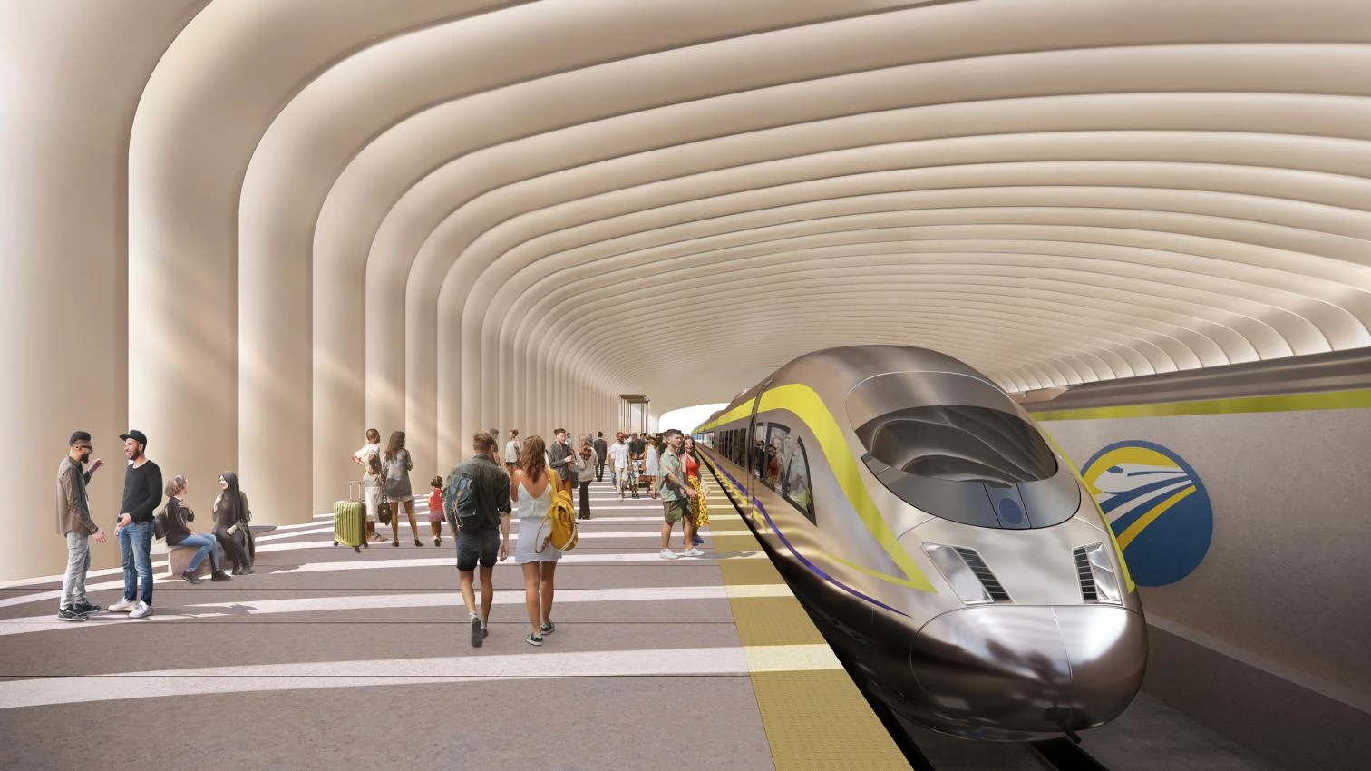 Estaciones de tren de alta velocidad en California