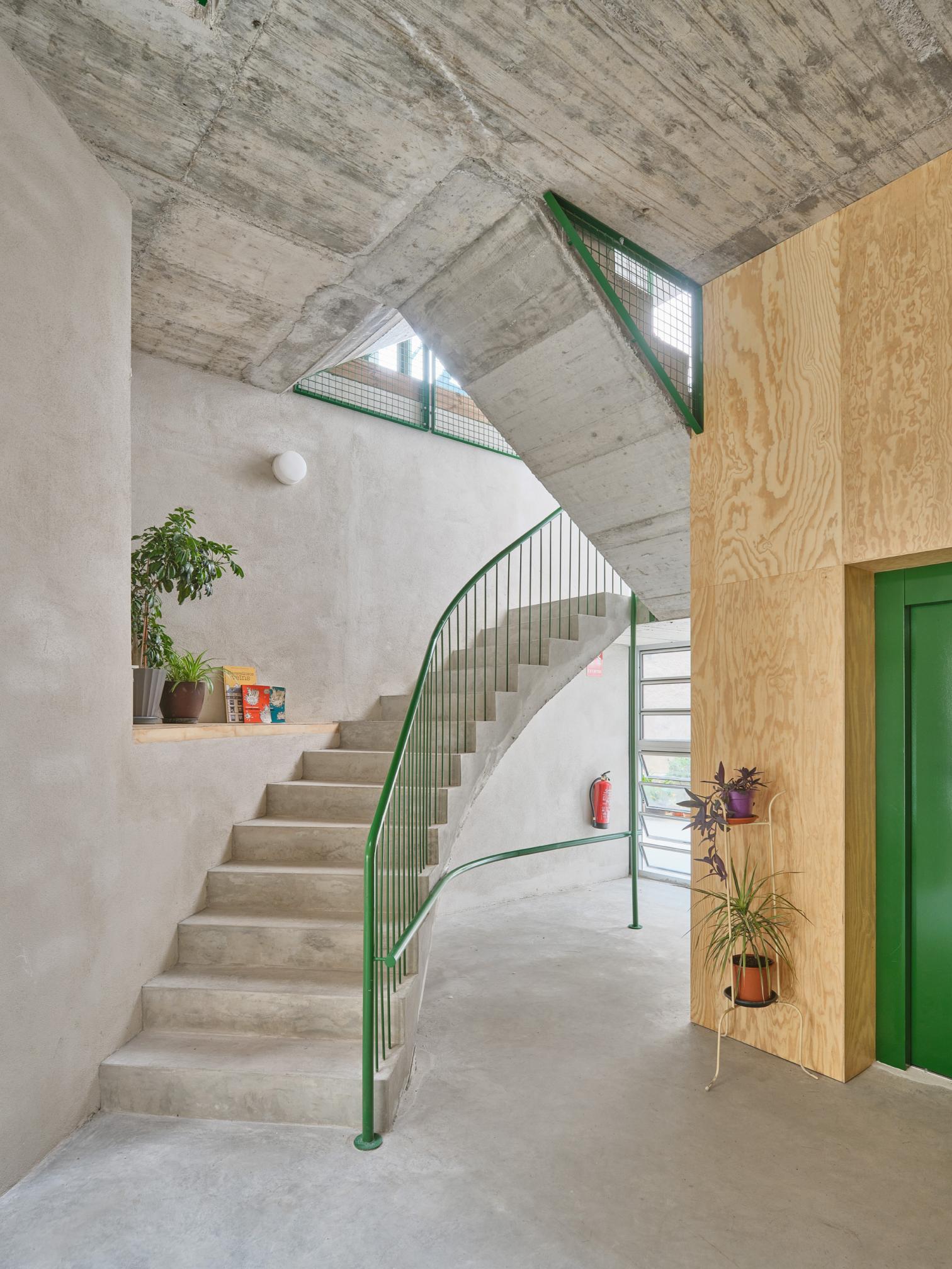 Perspectiva desde el interior de una unidad habitacional.