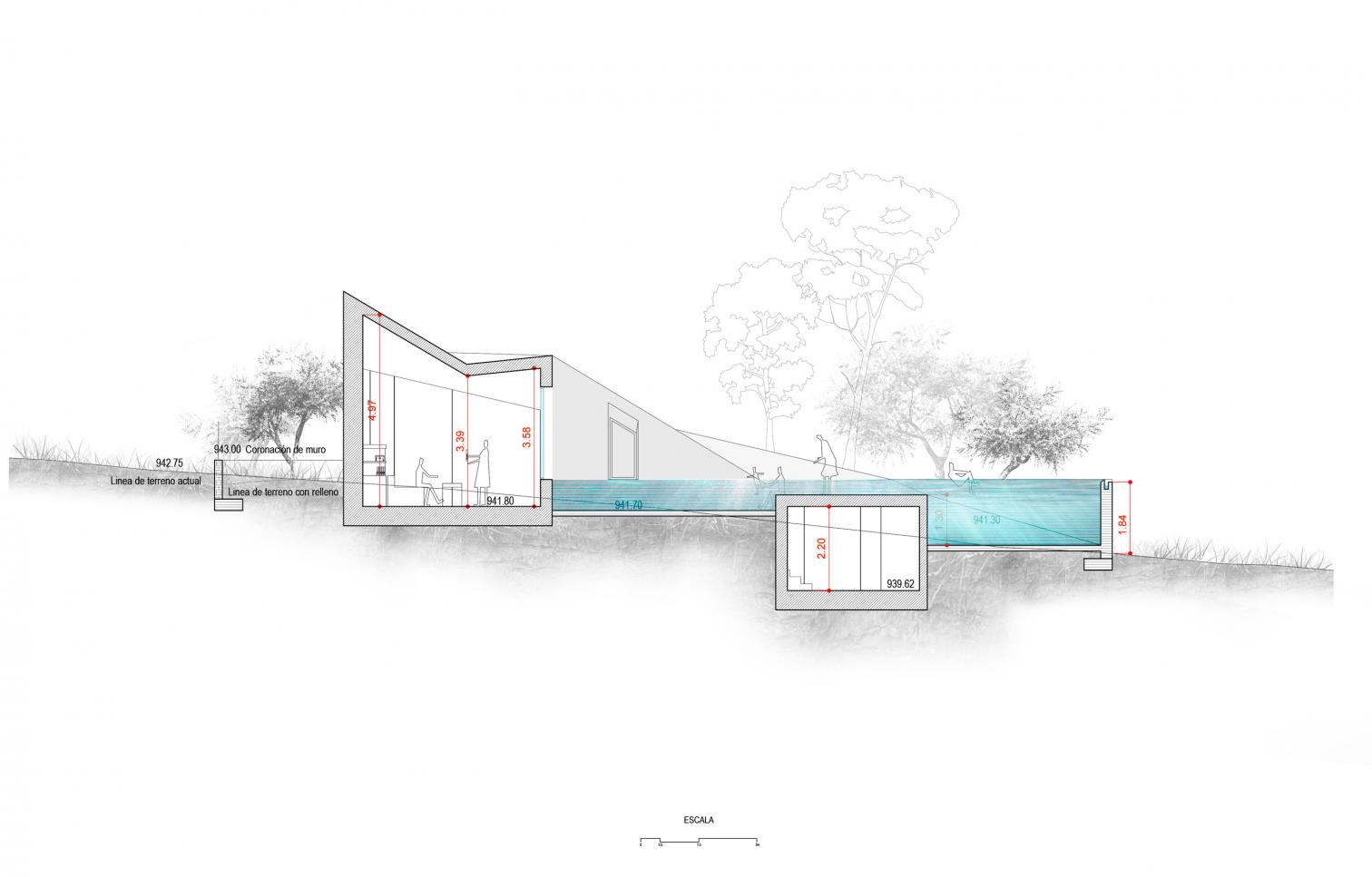 Piscina con casa en La Zubia (Granada)