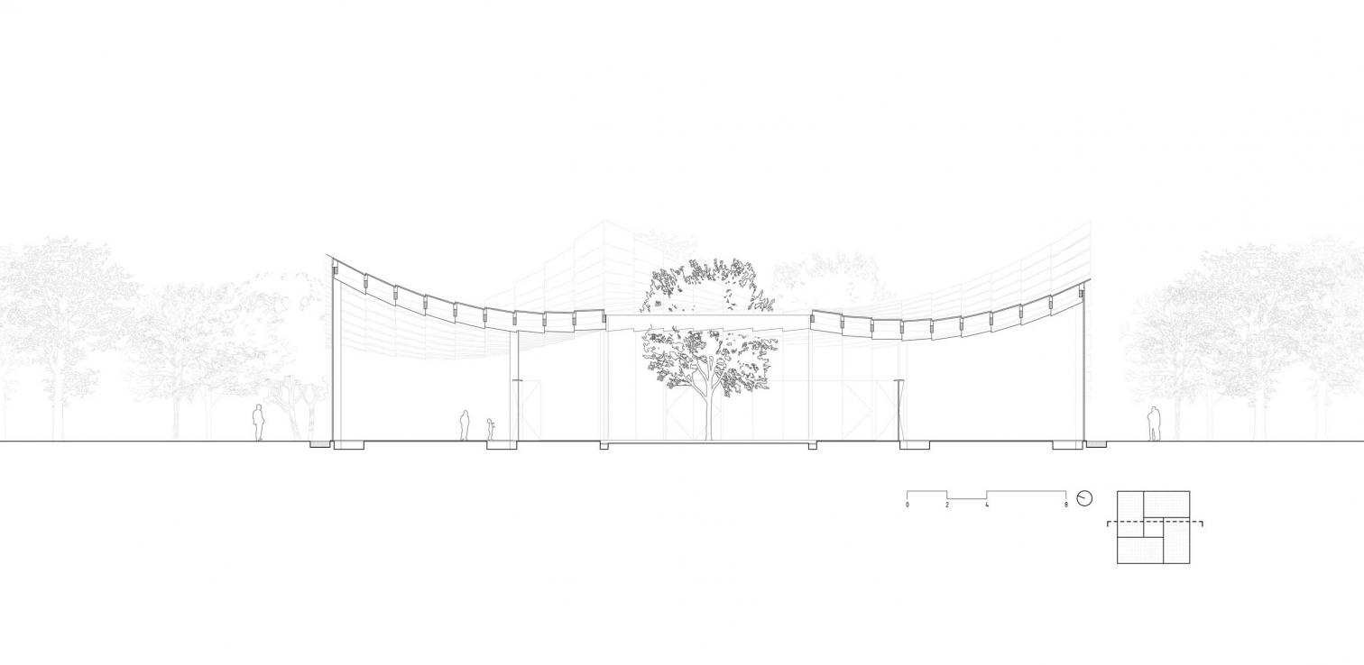 Jinji Lake Pavilion in Suzhou