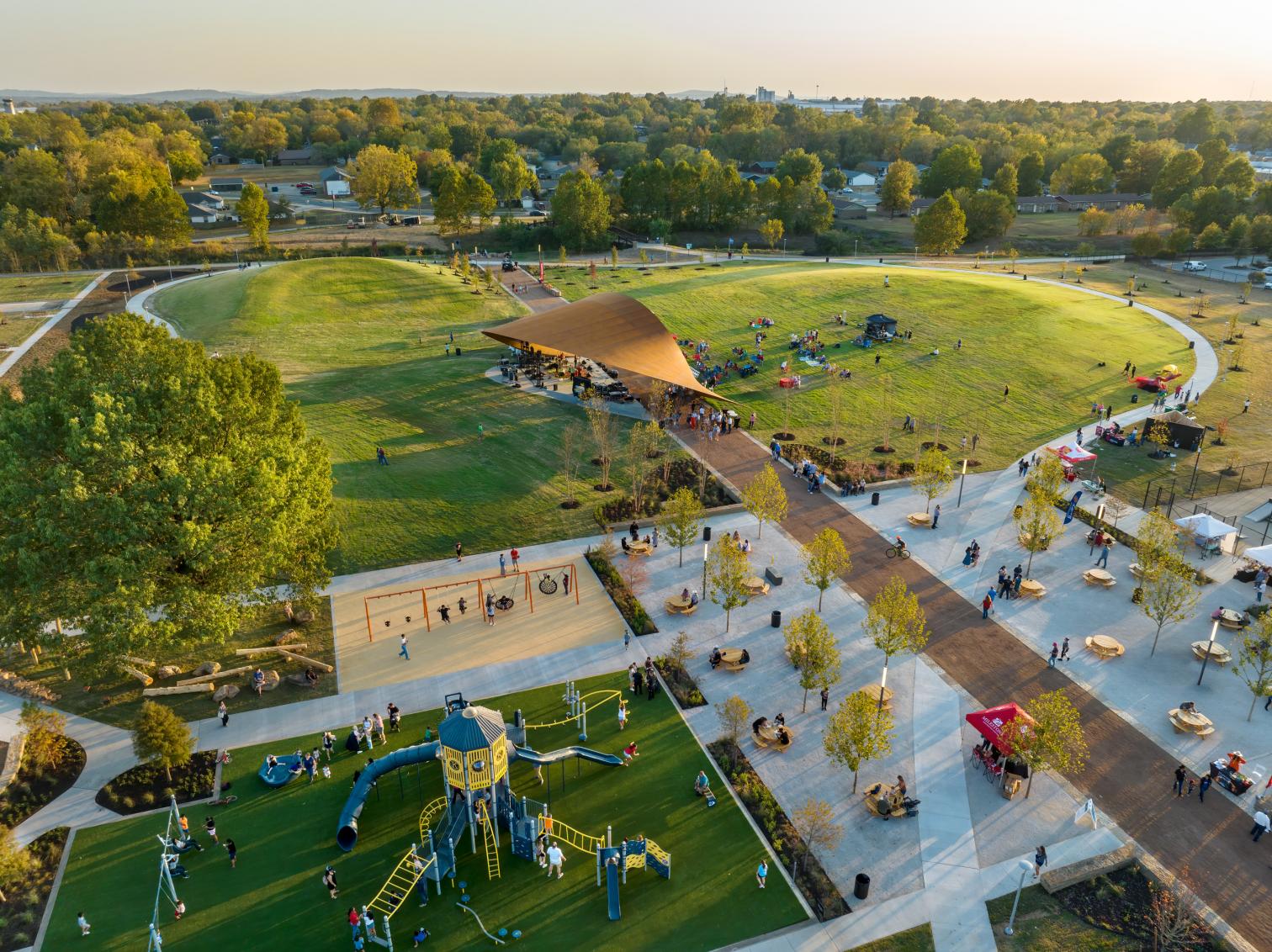 Pavilion in Luther George Park, Springdale (Arkansas)