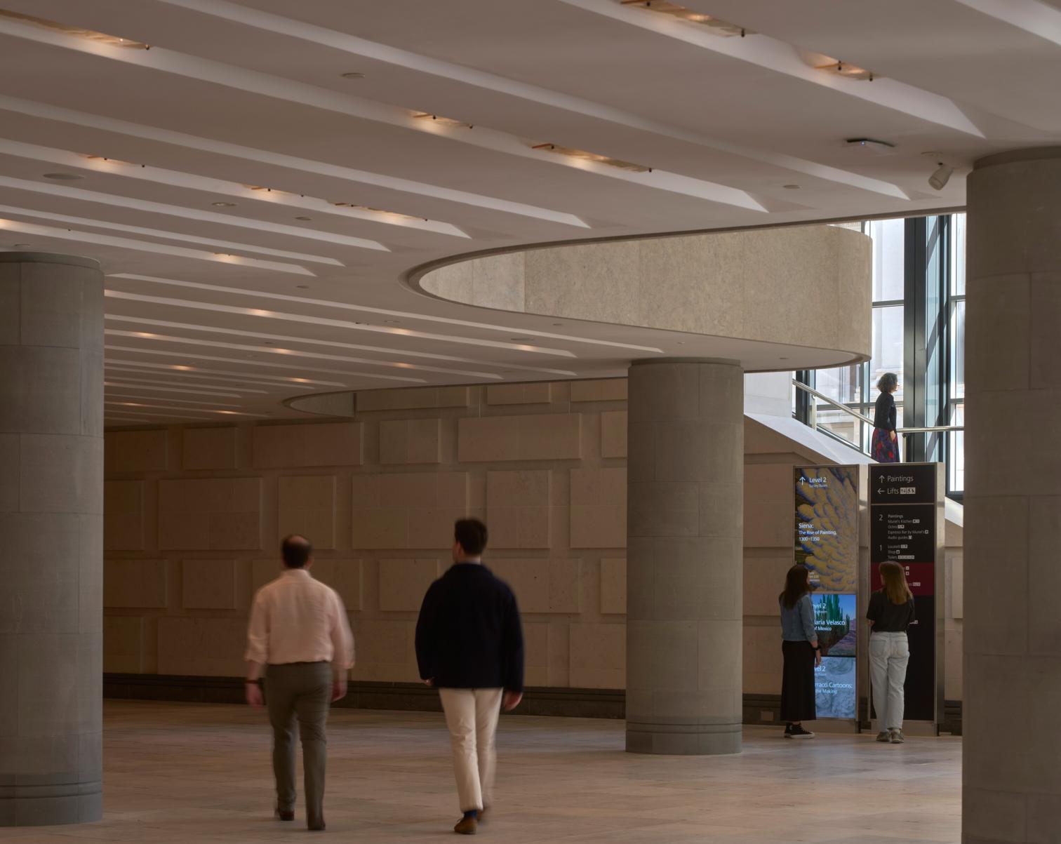 Remodeled Sainsbury Wing of National Gallery in London