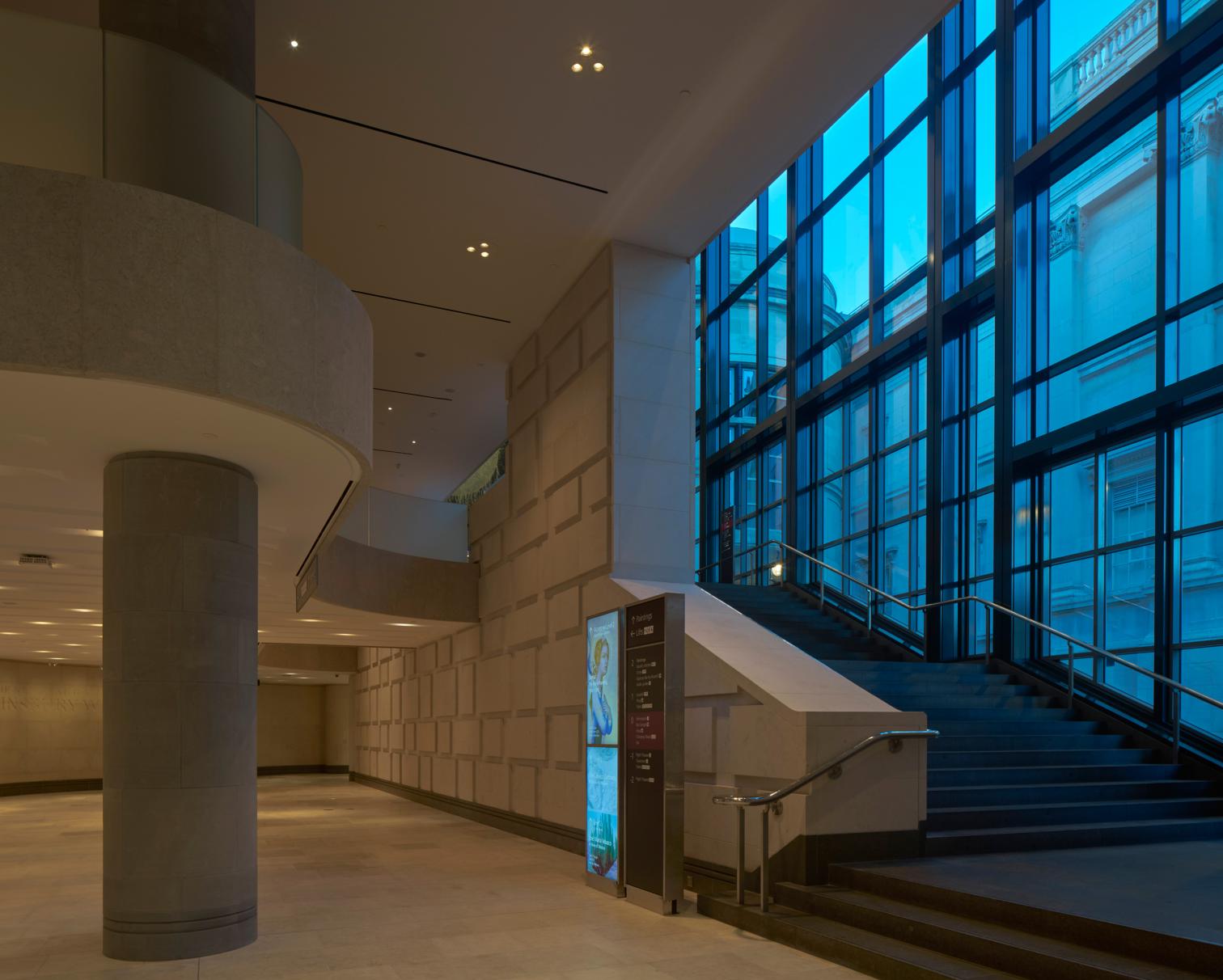 Remodeled Sainsbury Wing of National Gallery in London