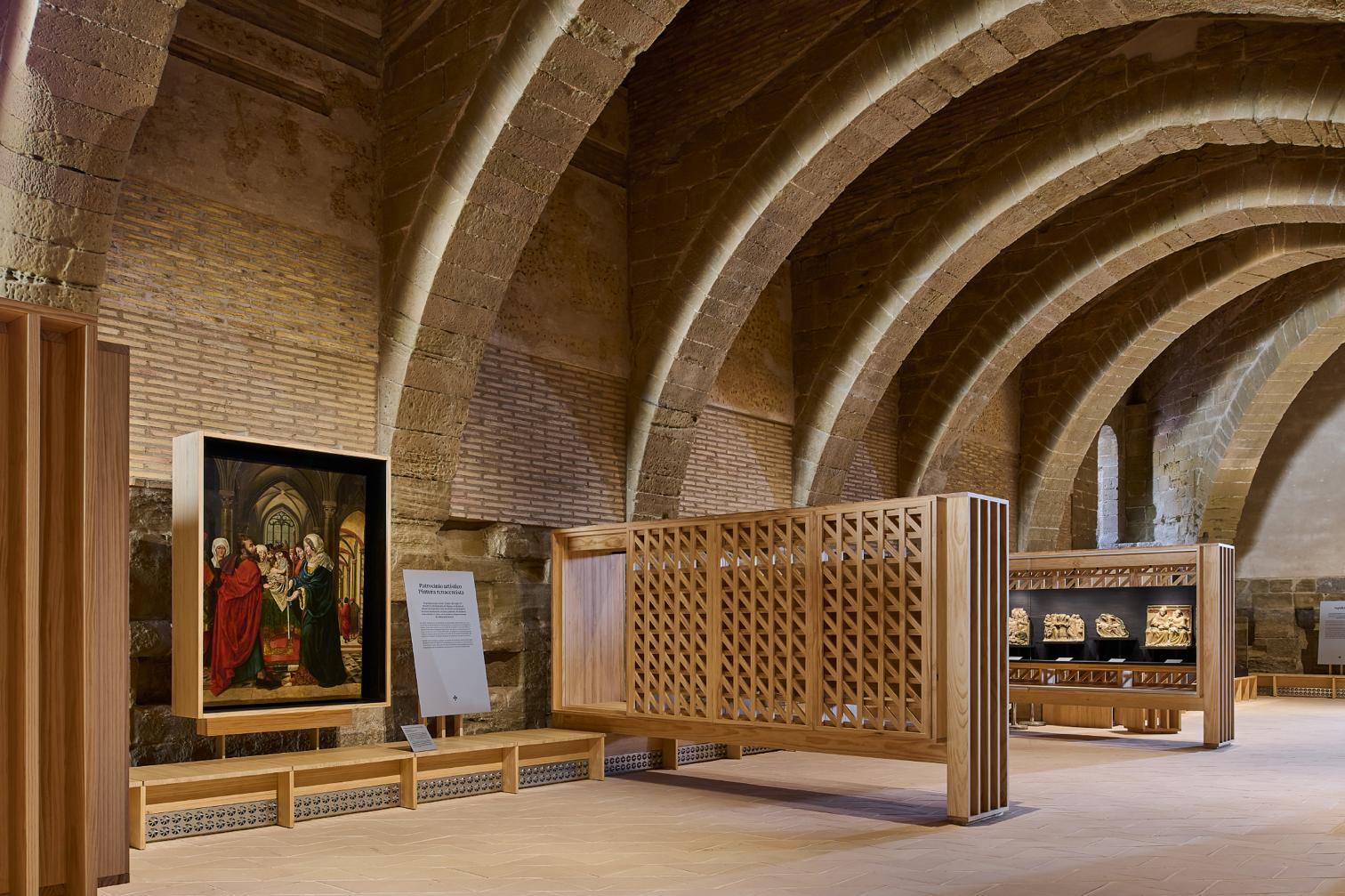 Adecuación de la nave de dormitorios del Monasterio de Sijena