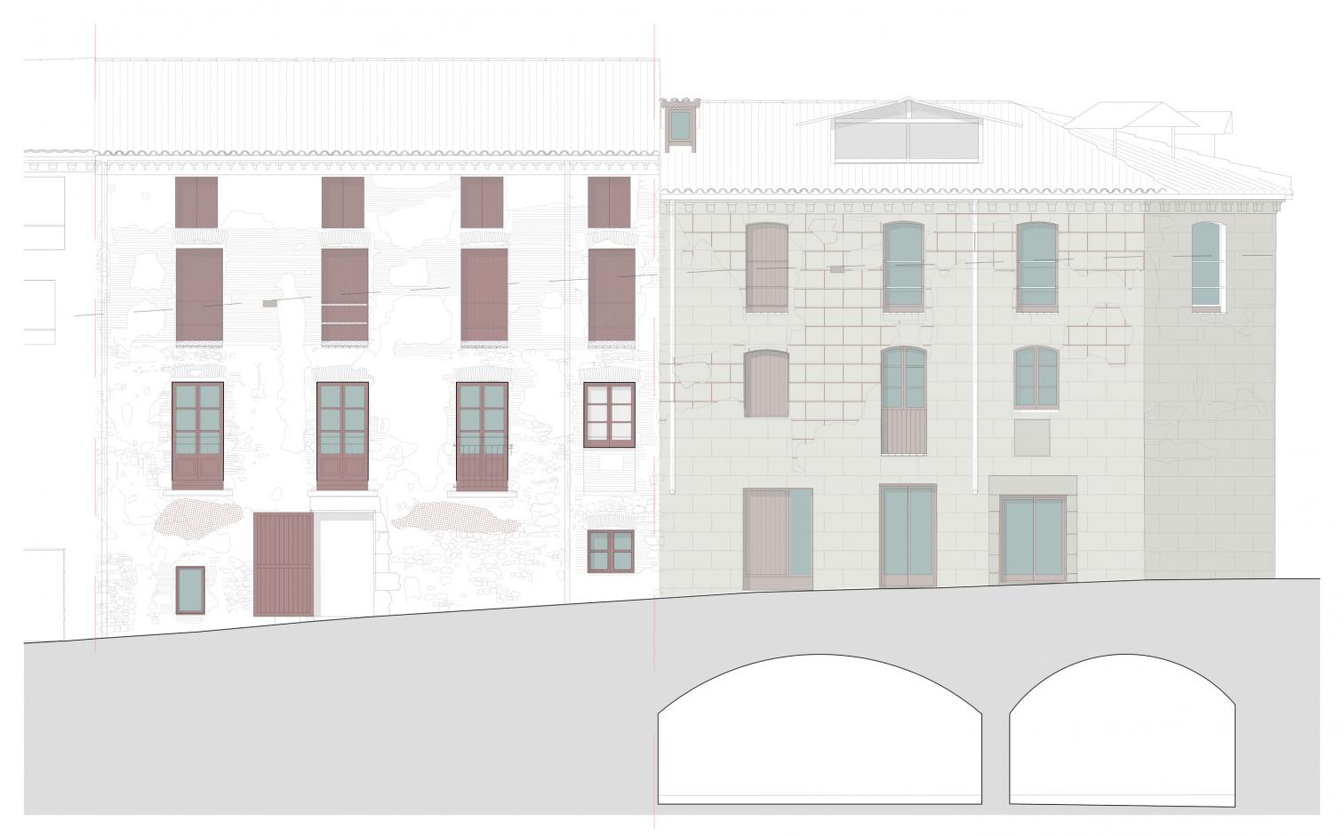 Refurbishment in the Adoberies district of Vic