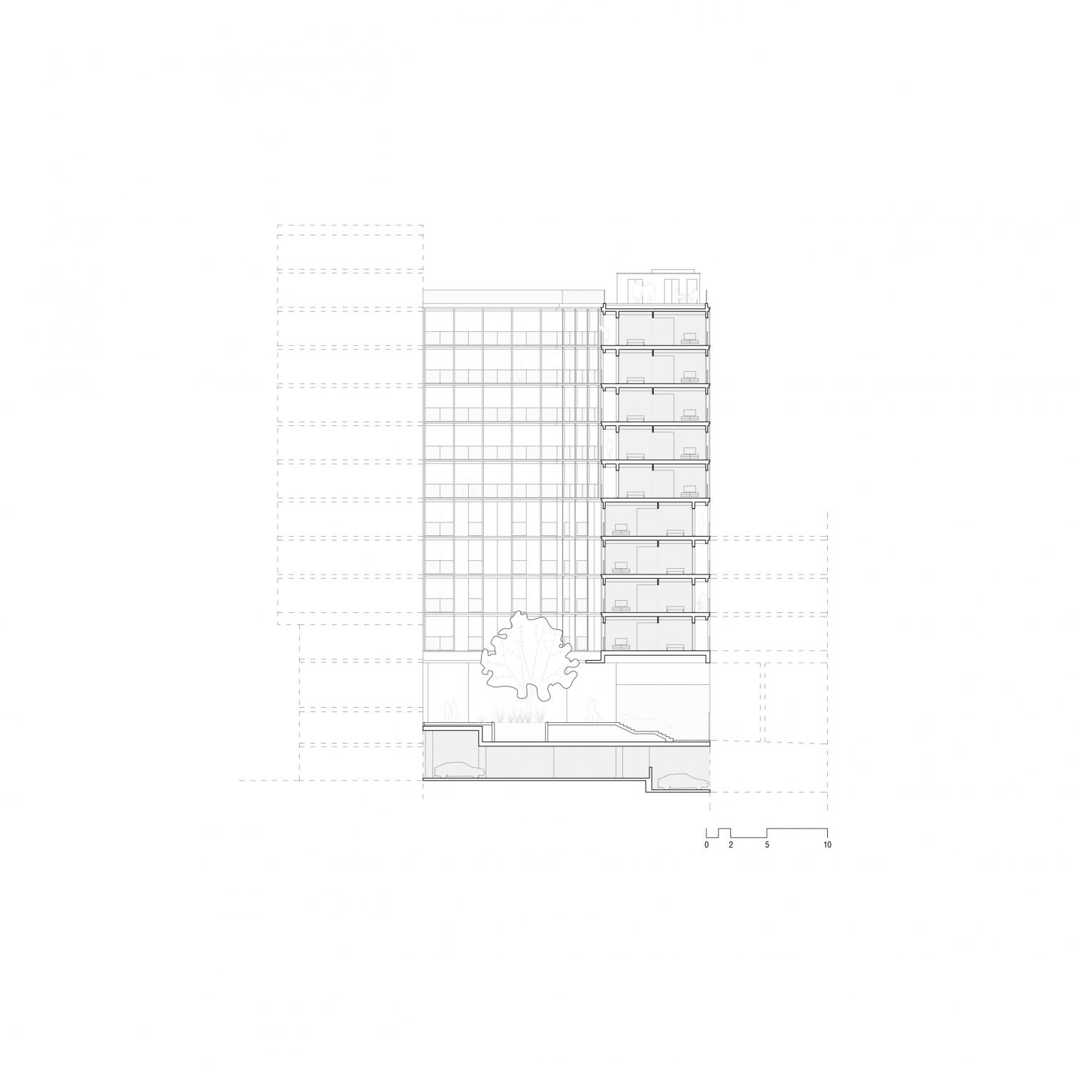 67 social-housing units. Building C at Illa Glòries in Barcelona