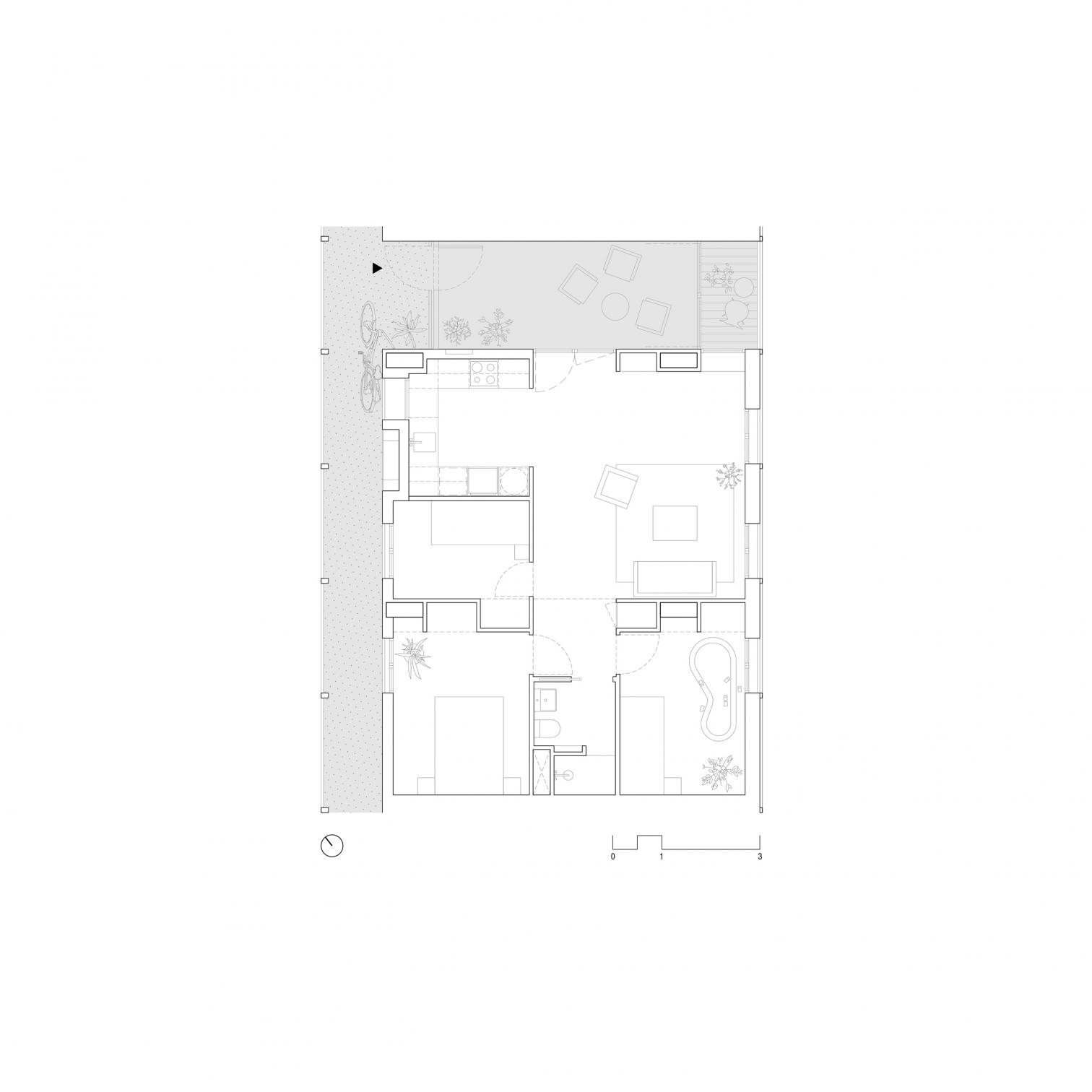 67 social-housing units. Building C at Illa Glòries in Barcelona