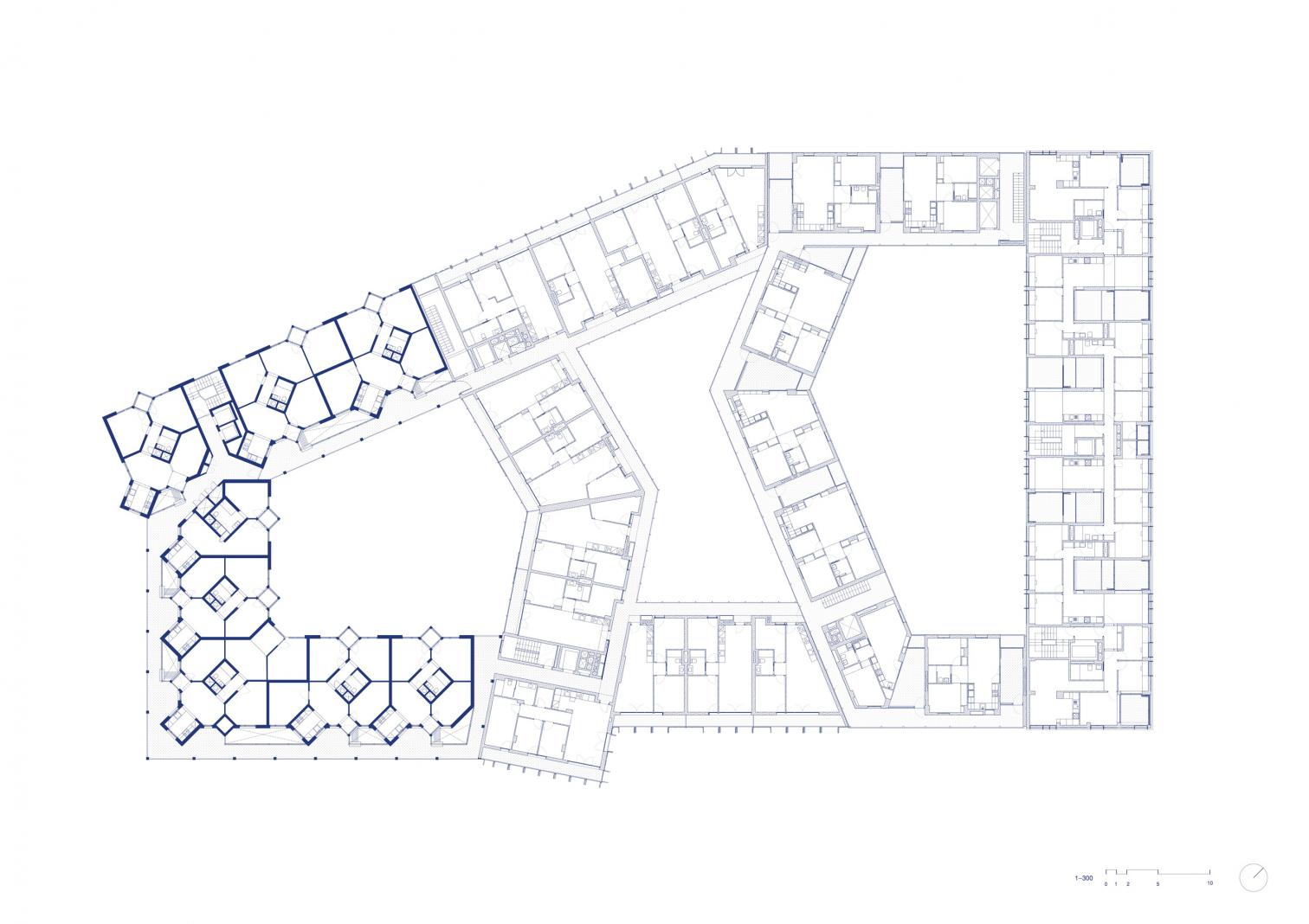 51 social housing units. Building A at Illa Glòries in Barcelona