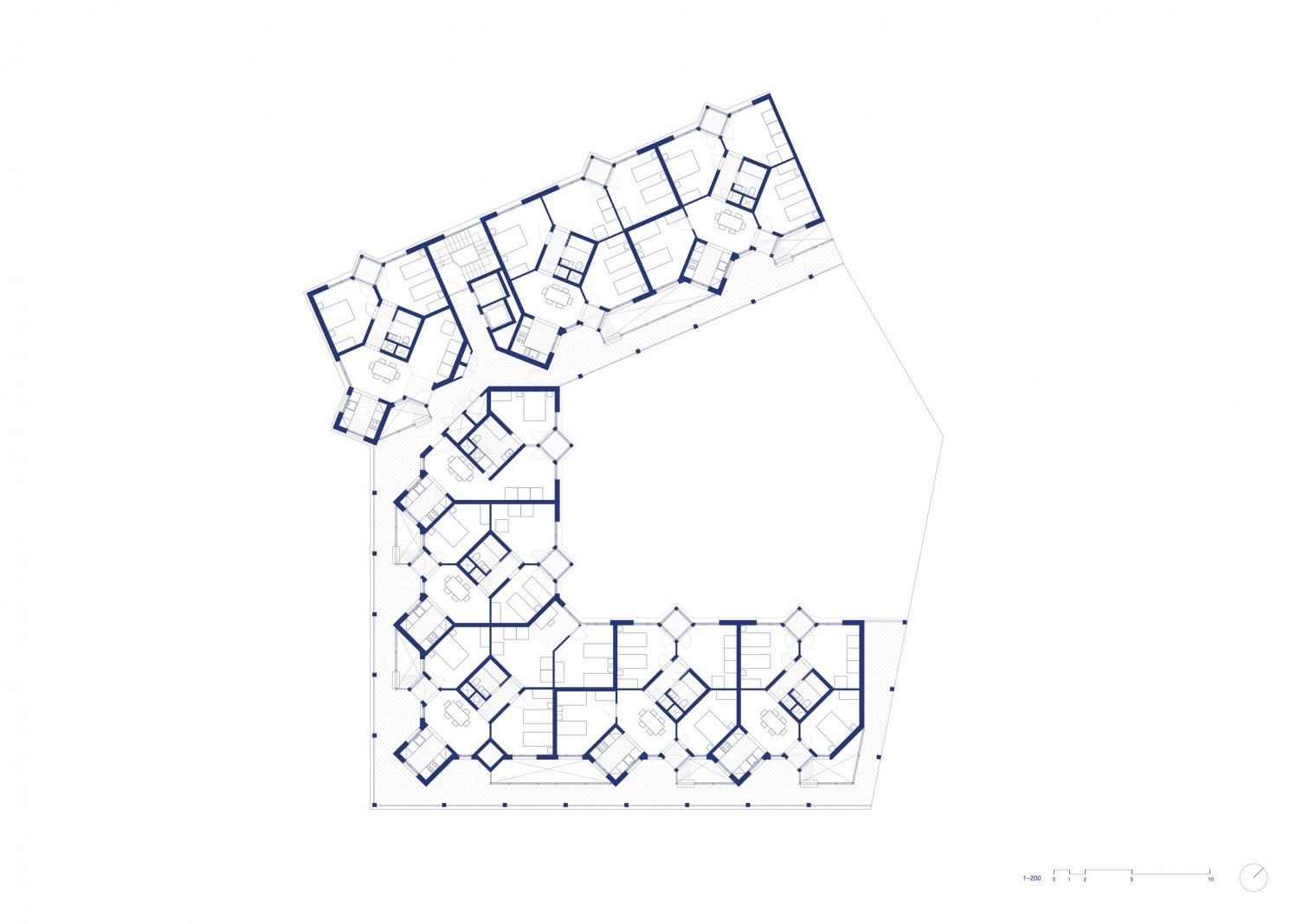 51 social housing units. Building A at Illa Glòries in Barcelona