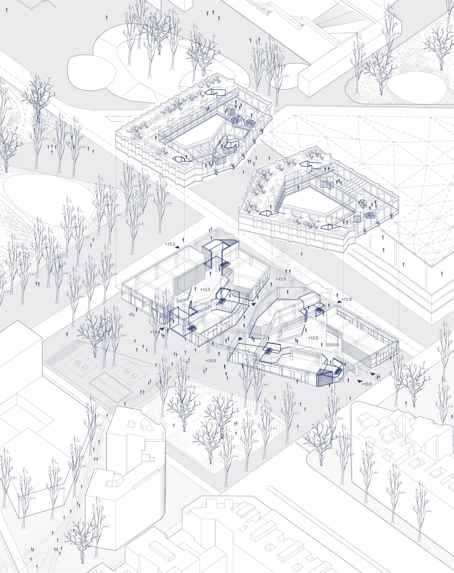 51 social housing units. Building A at Illa Glòries in Barcelona