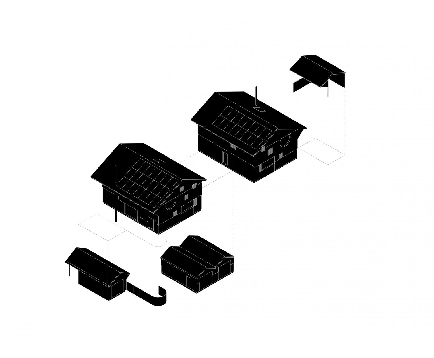 Houses with One Pillar in Starnberg