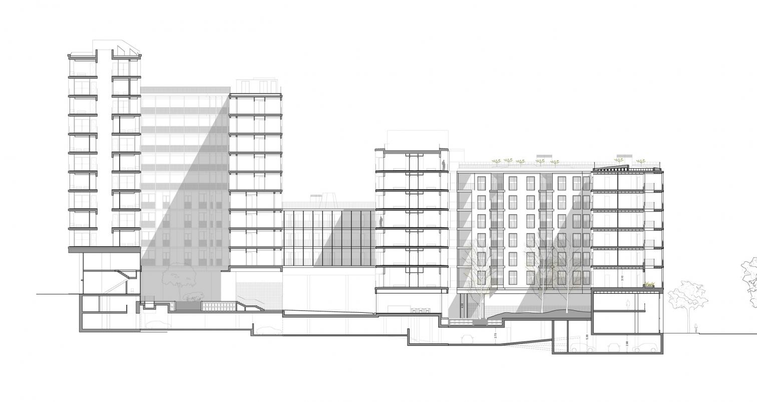 60 social-housing units: Building B at Illa Glòries in Barcelona