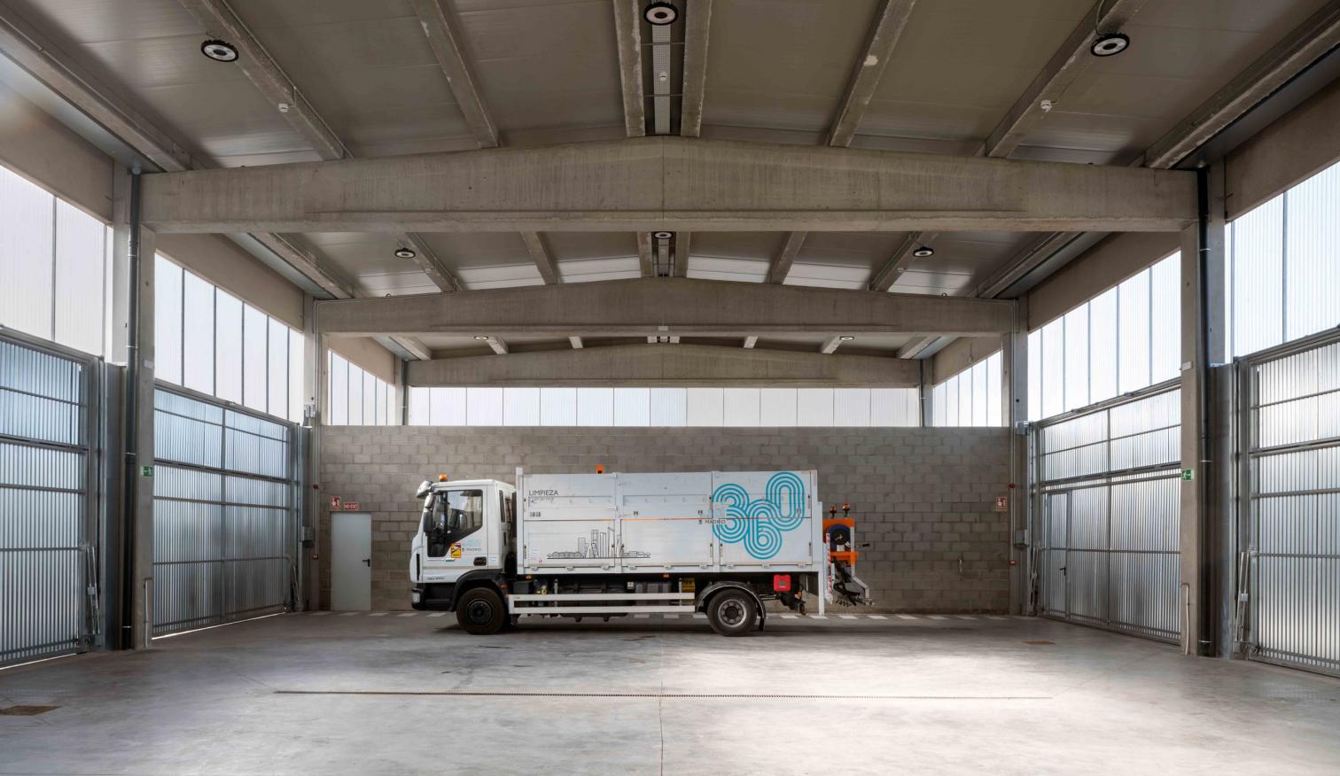 Street-cleaning service headquarters in Vallecas