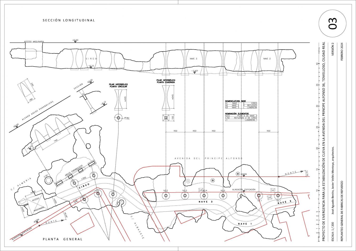 Stabilization of the urban anthropic cave system in Tomelloso