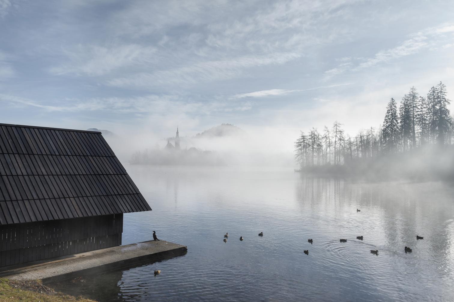 Cobertizo para embarcaciones Zaka en el lago Bled