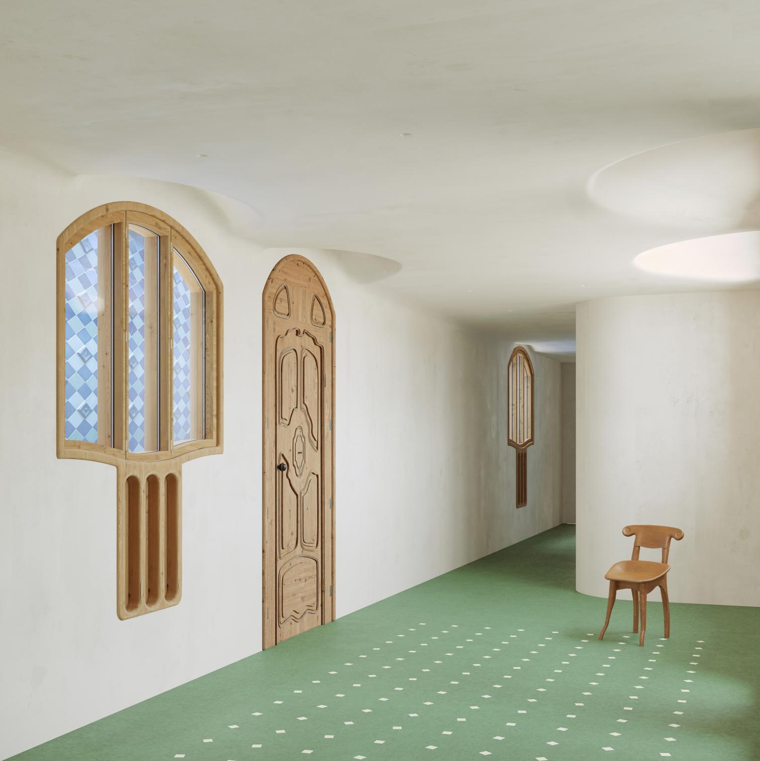 Contemporary art gallery at Casa Batlló in Barcelona