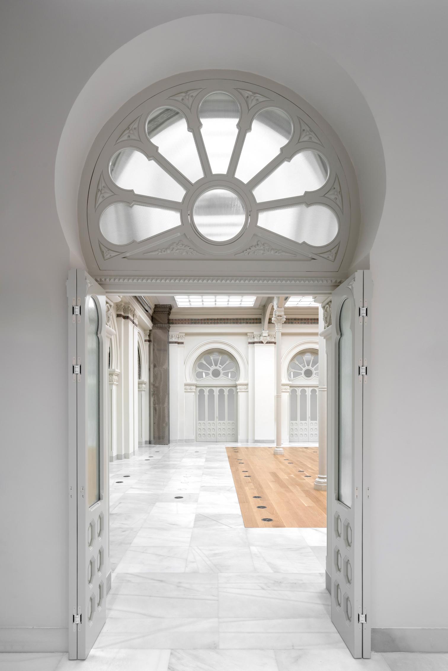 Salón de cobradores en el Banco de España
