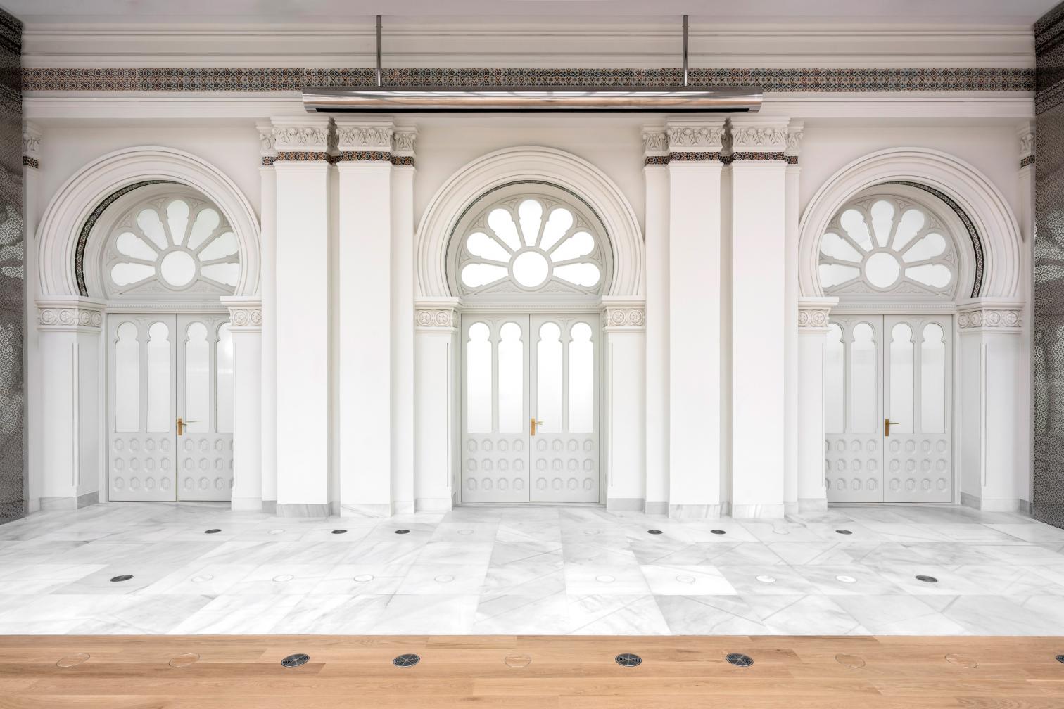 Salón de cobradores en el Banco de España