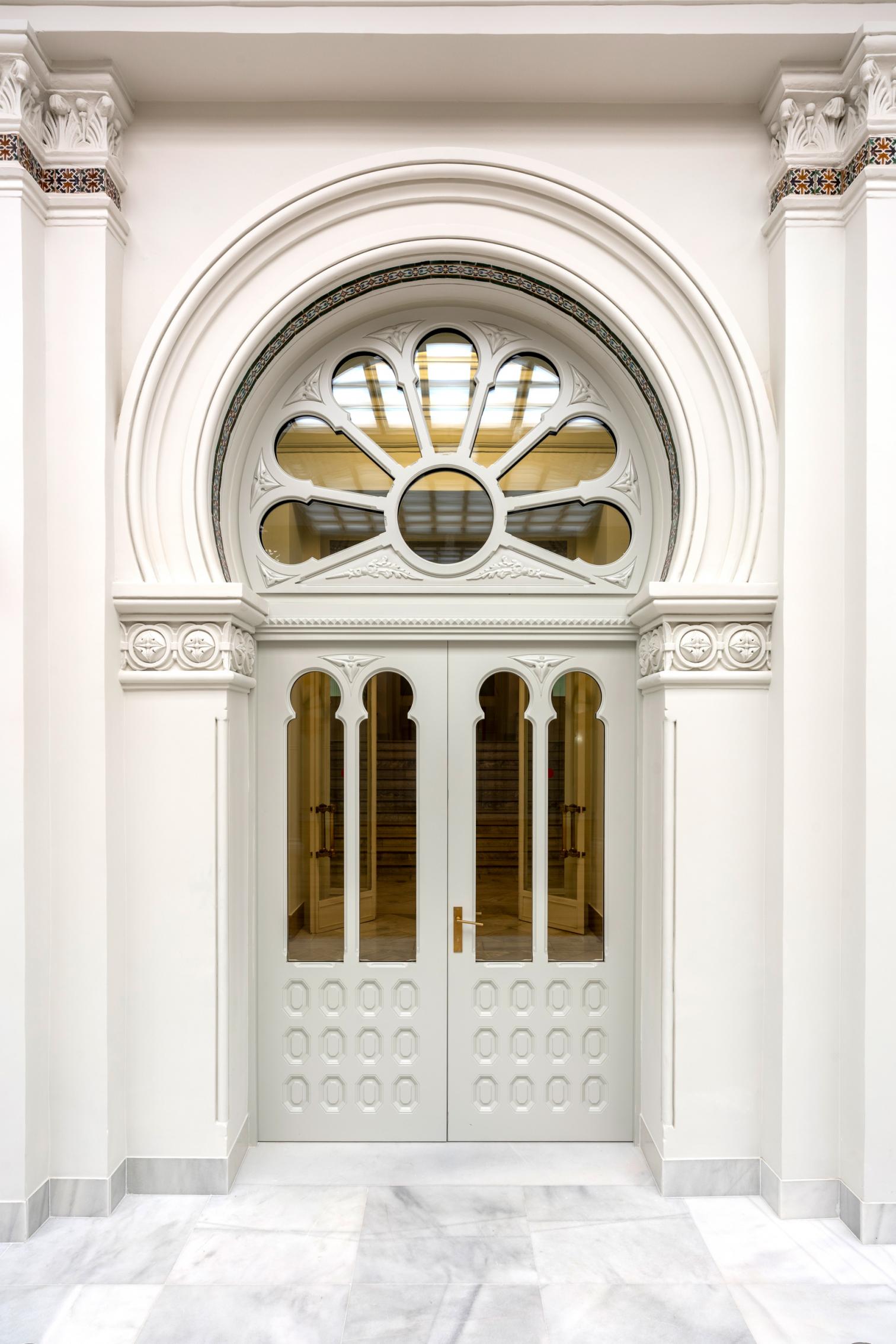 Salón de cobradores en el Banco de España