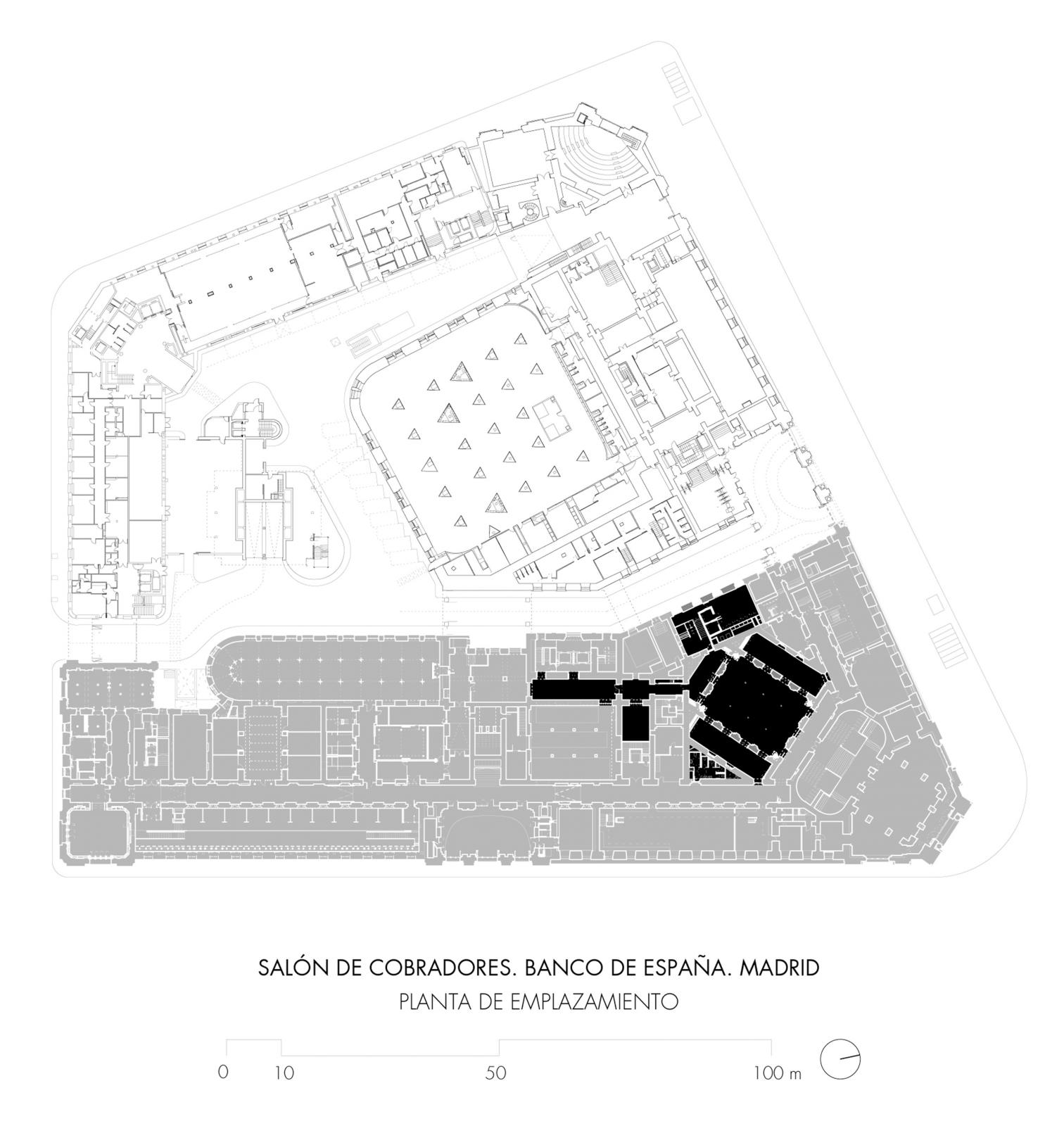 Salón de cobradores en el Banco de España