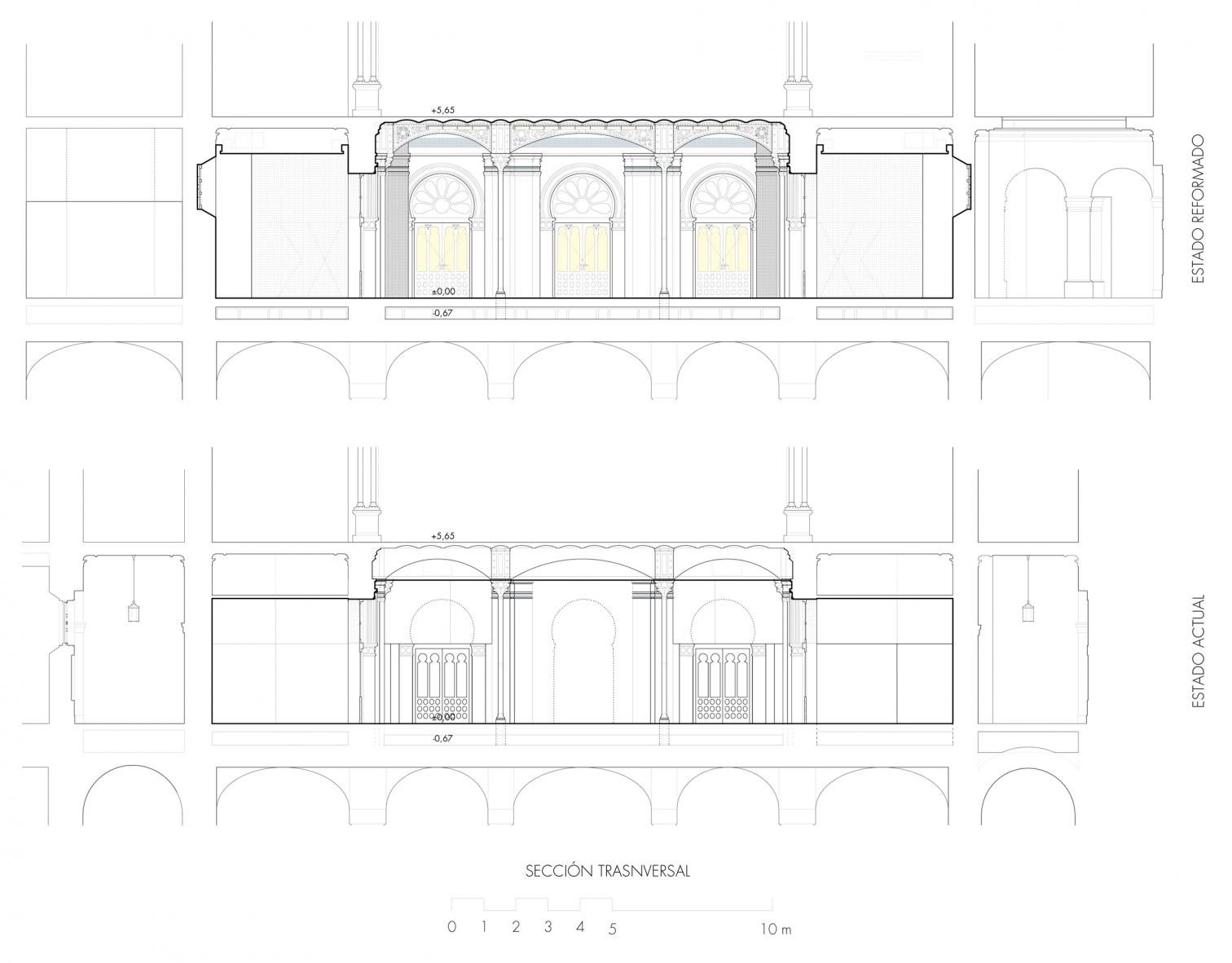 Salón de cobradores en el Banco de España