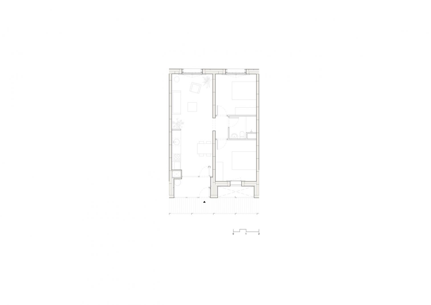 30+8 social housing units on Josep Togores in Palma de Mallorca