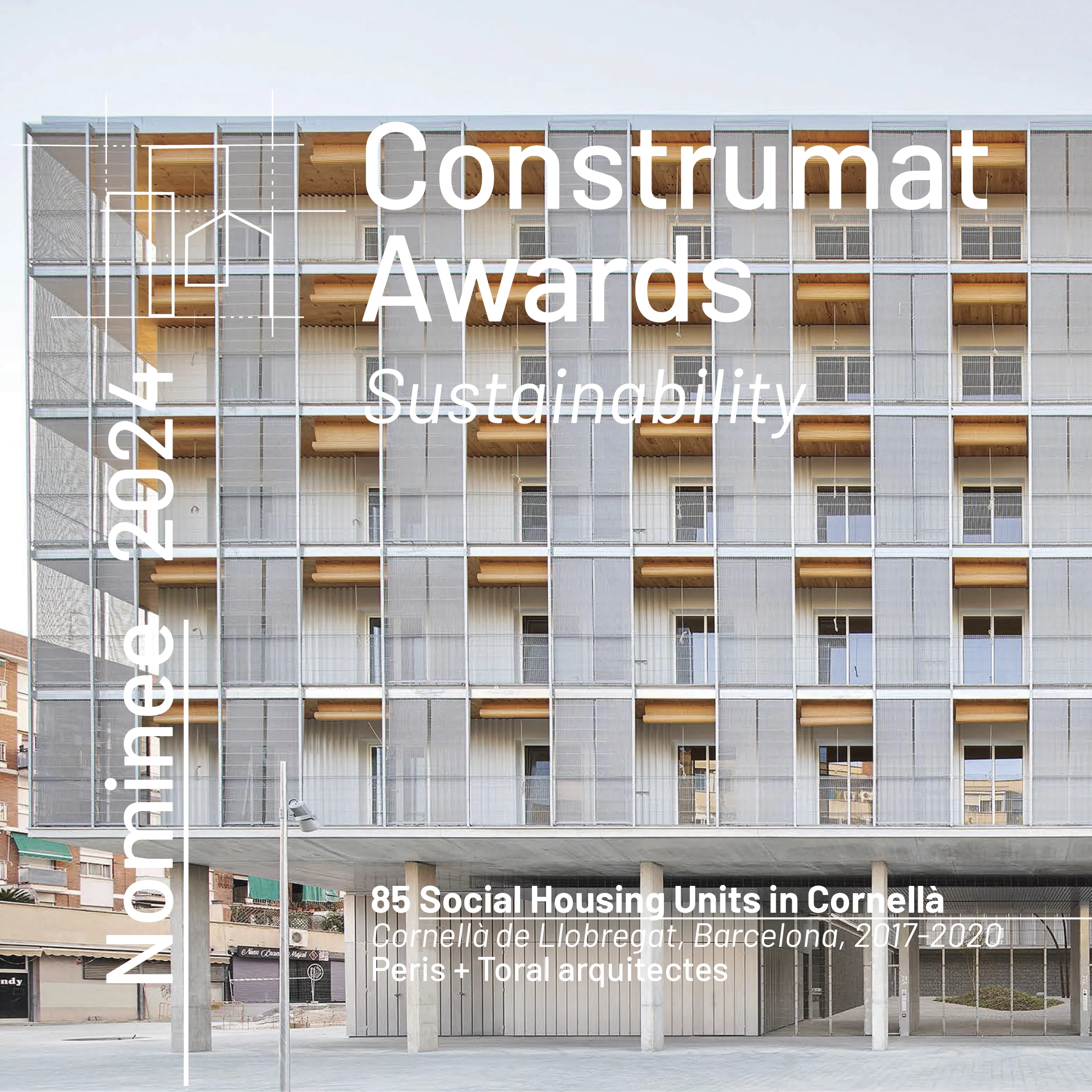 Las 85 viviendas sociales en Cornellà de Peris+Toral arquitectes, Premio Construmat 2024 a la Sostenibilidad