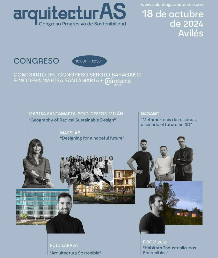 Primer Congreso Progresivo de Diseño Sostenible impulsado por ROOM2030: ‘arquitecturAS’. Imagen: cortesía ROOM2030