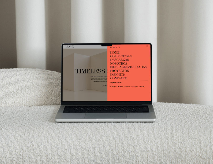 Diseño y funcionalidad, en el espacio digital de Venux. Imágenes: cortesía Venux