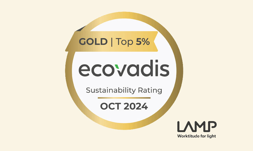 Lamp renueva su clasificación Gold de EcoVadis 