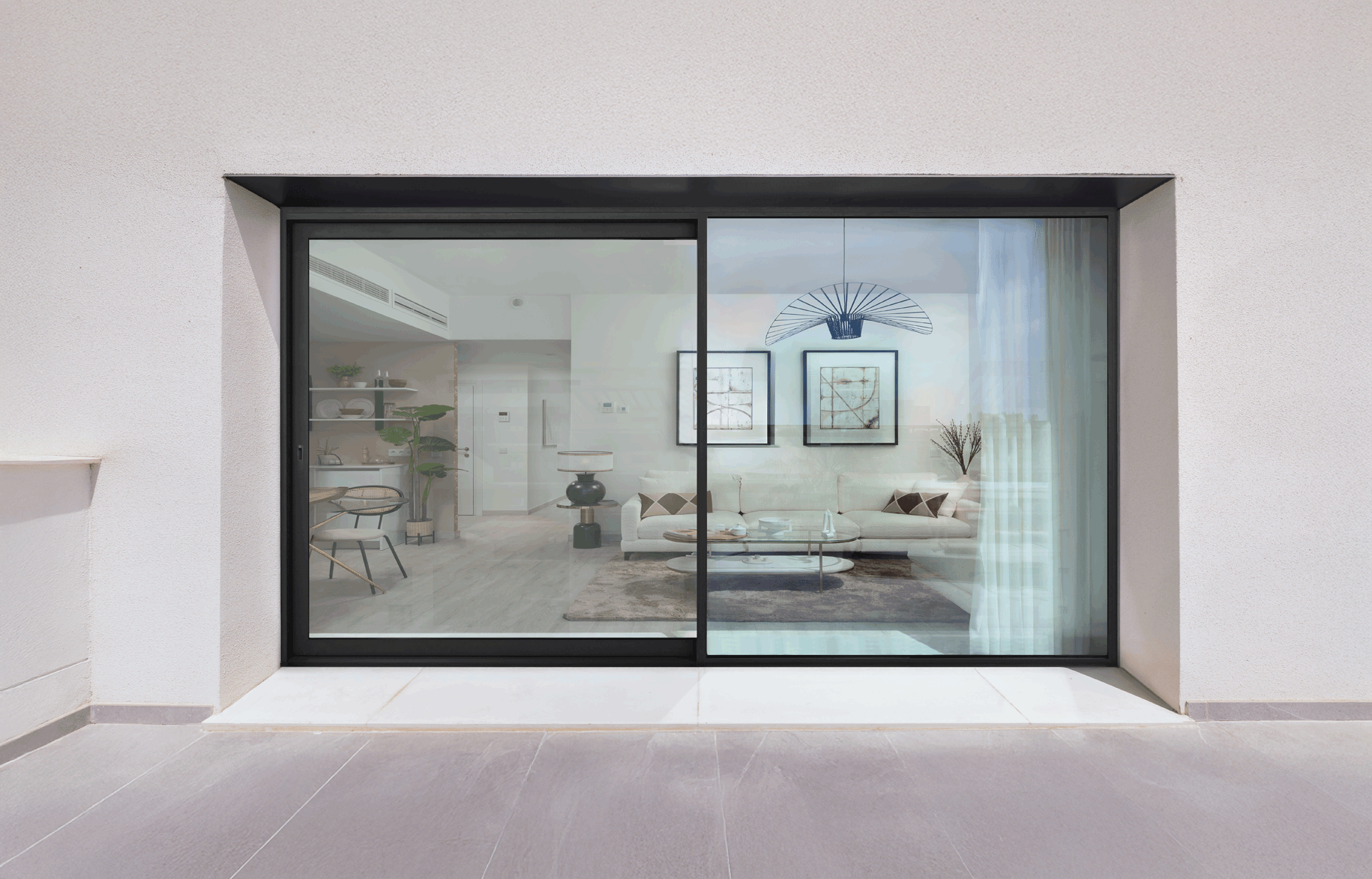 El nuevo sistema minimalista de CORTIZO: 4600 Plus Corredera Elevable. Imágenes: cortesía CORTIZO